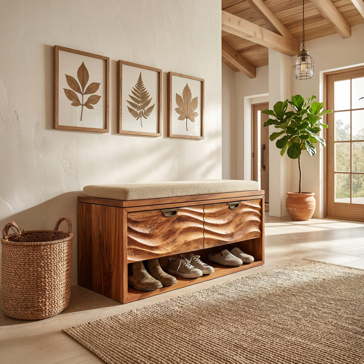 Japandi Freestanding Storage Cabinet