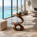 Minimalist Open Shelf Side Table Villa, solid wood, built to order