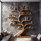Shelf Mounted Tree Bookshelf