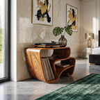 Curved Modern Record Stand