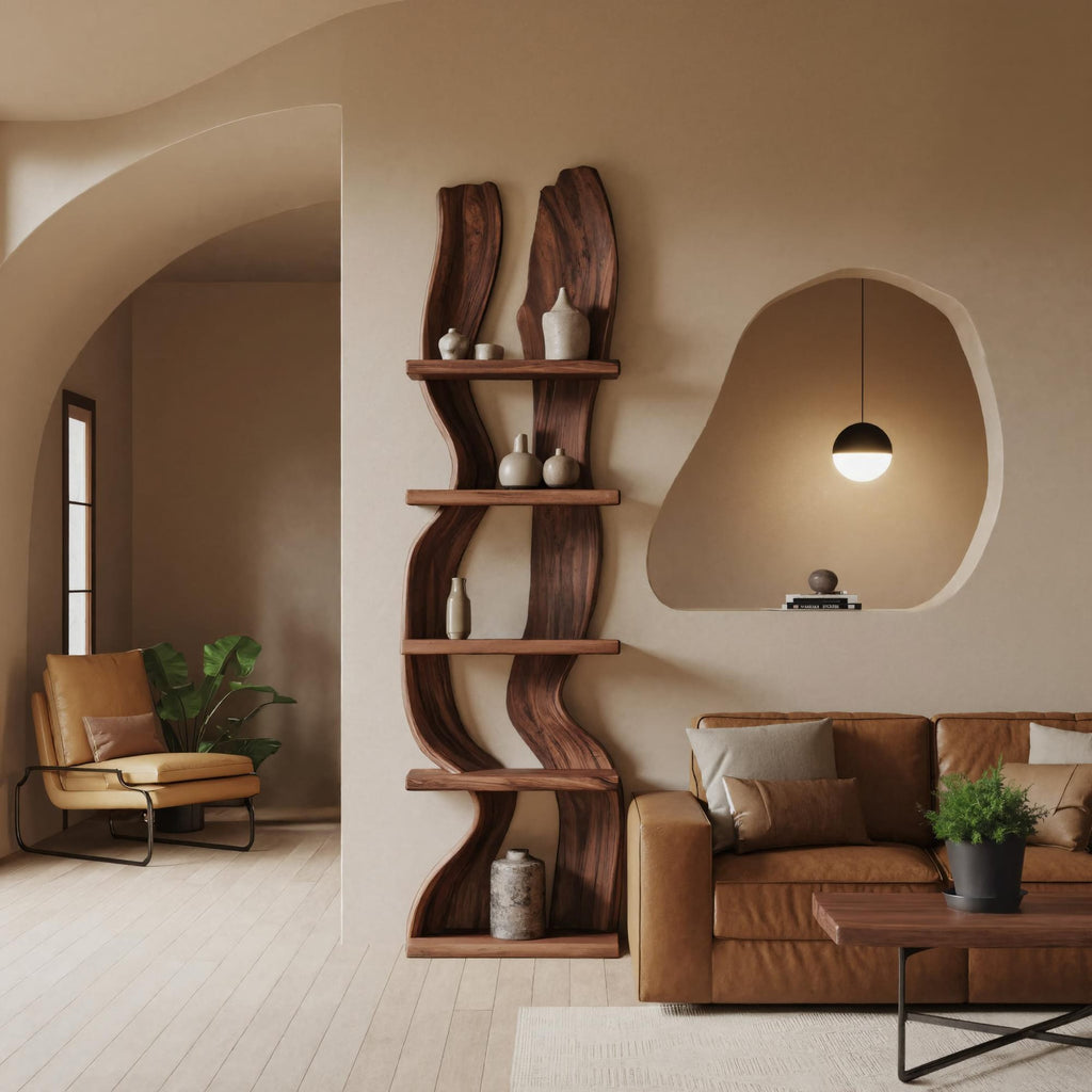 Curved Silhouette Bookshelf