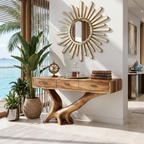 Live Edge Entryway Table, solid wood, built to order
