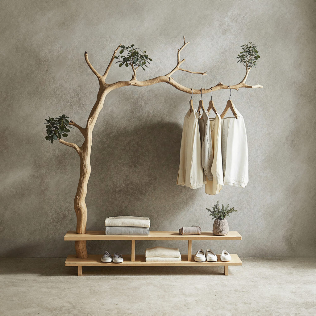 Driftwood Branch Coat Hanger Wall Mount Towel Hook, solid wood, built to order