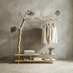 Driftwood Branch Coat Hanger Wall Mount Towel Hook, solid wood, built to order