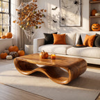 Organic Freeform Table, solid wood, built to order
