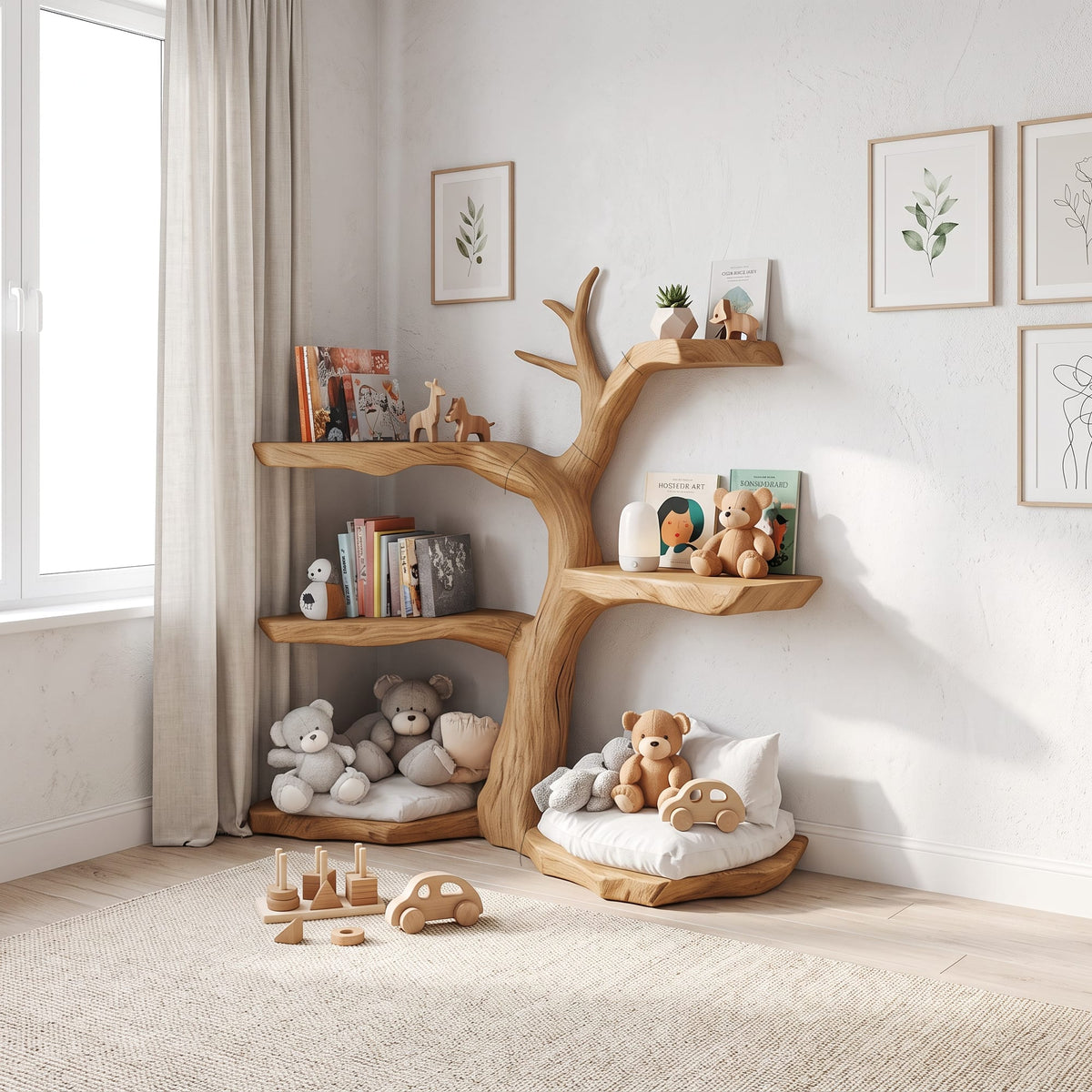 Kids Storage Tree Bookshelf