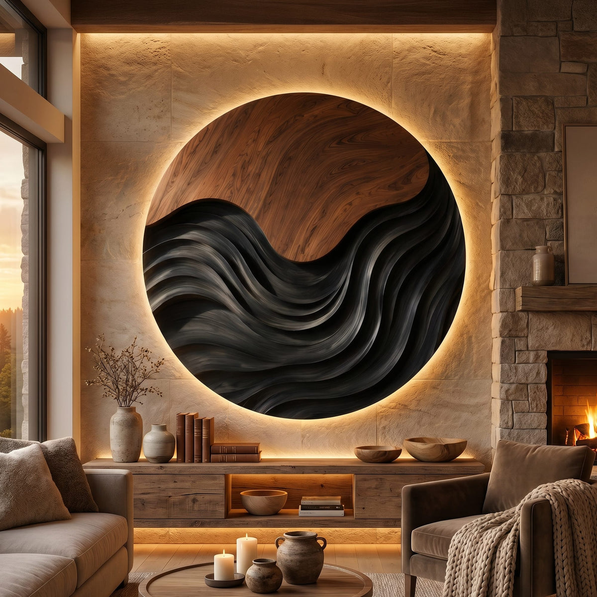 Waiting Mid Century Wall Art