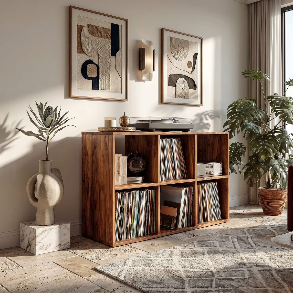 Album Mid Century Record Stand