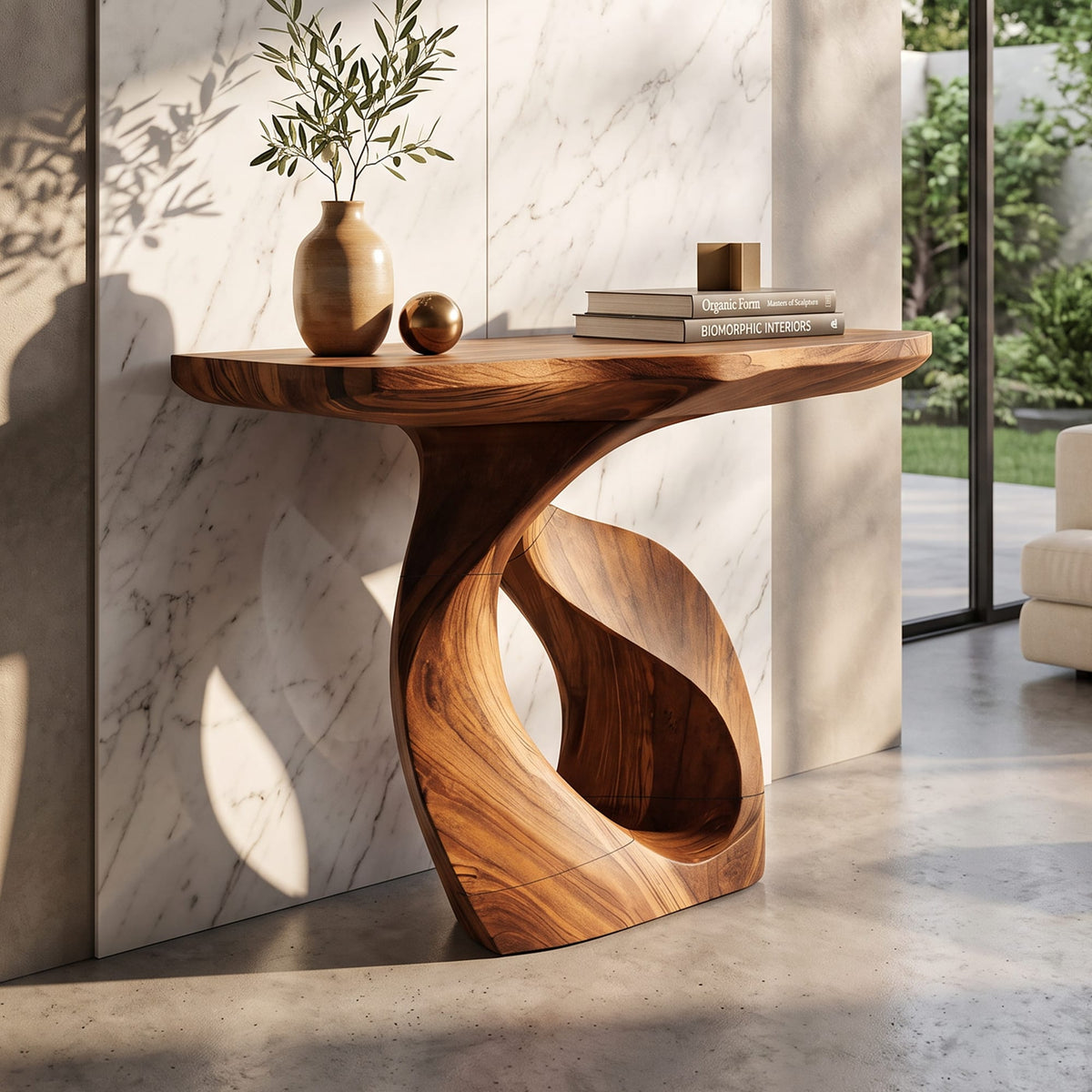 Organic Hallway Console Table