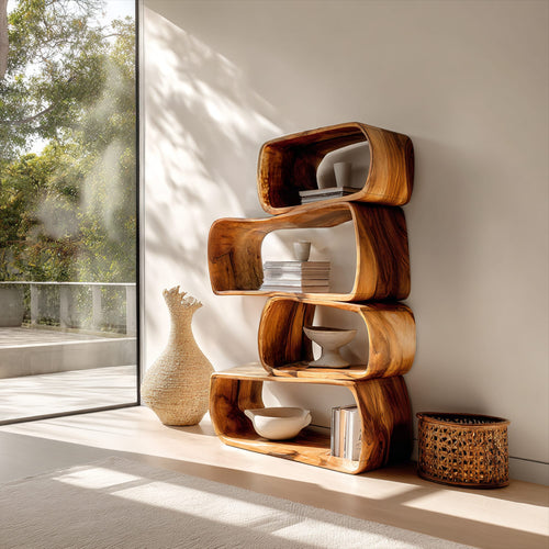 Abstract Geometric Bookshelf