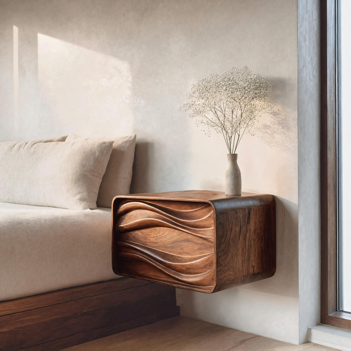 Sculptural Mount Nightstand