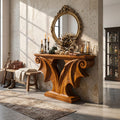 Sculptural Entryway Console Table