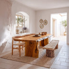 Dining Table Walnut Wood Live Edge Gift, solid wood, built to order