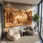 Geometric Layered Wall Art