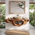 Farmhouse Live Edge Vanity, solid wood, built to order
