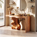 Mid Century Vanity, solid wood, built to order