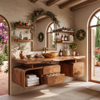 Organic Vanity Beach Retreat, solid wood, built to order