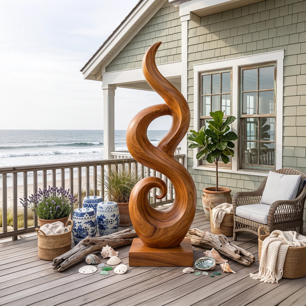 Abstract Wooden Sculpture, solid wood, built to order