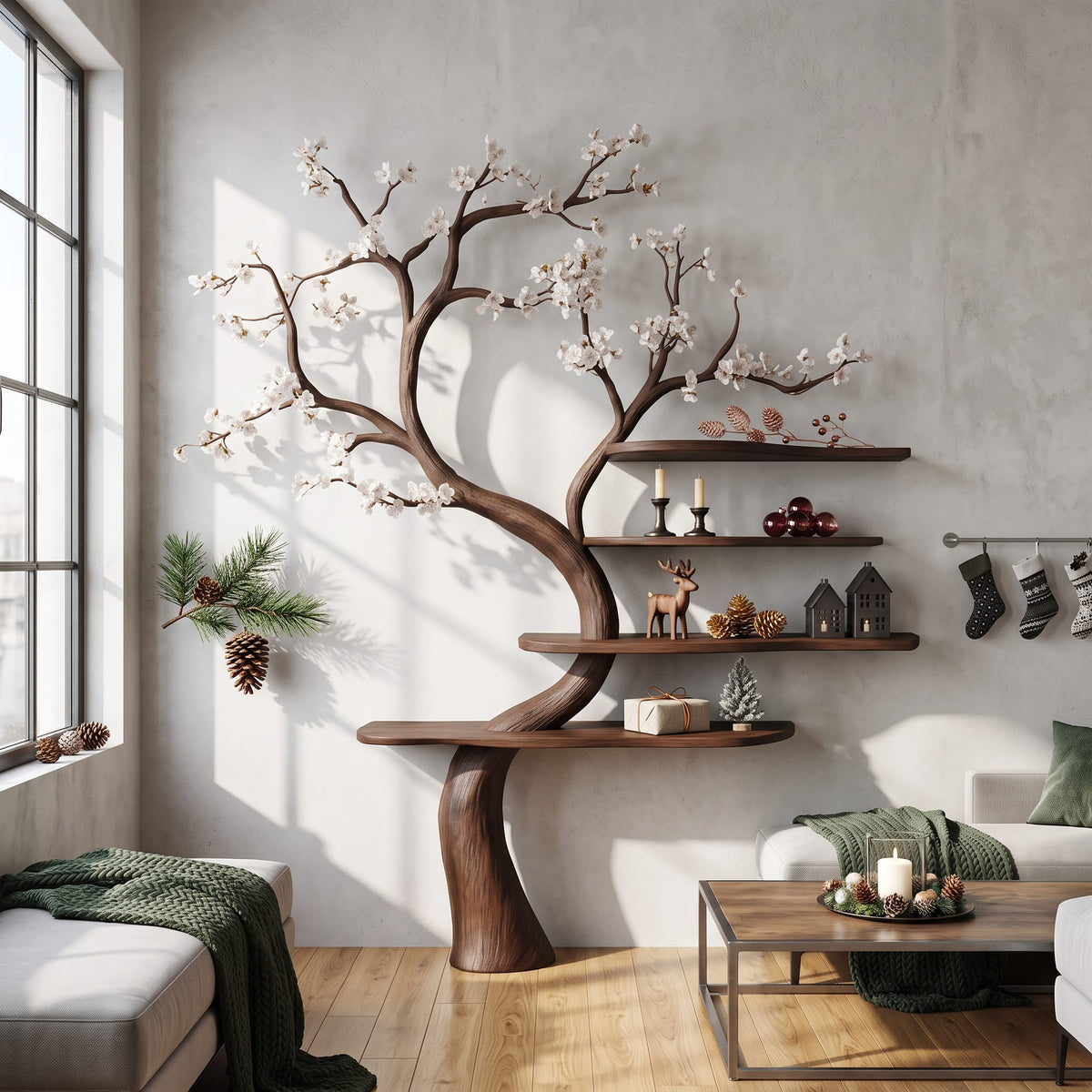 Unit Storage Tree Bookshelf