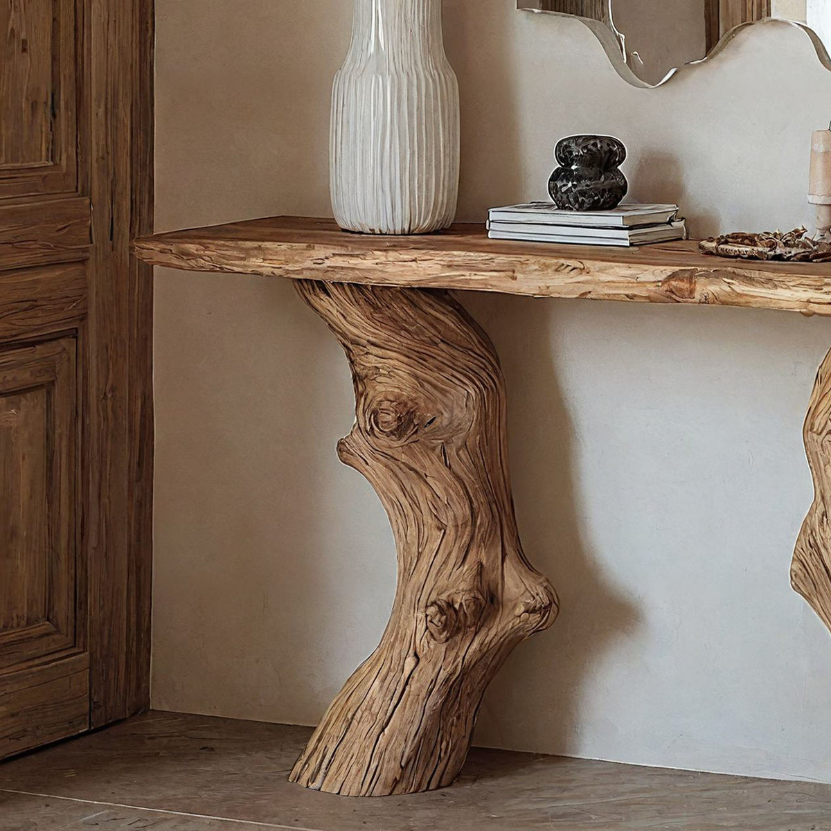 Handcrafted Entry Console Table, solid wood, built to order
