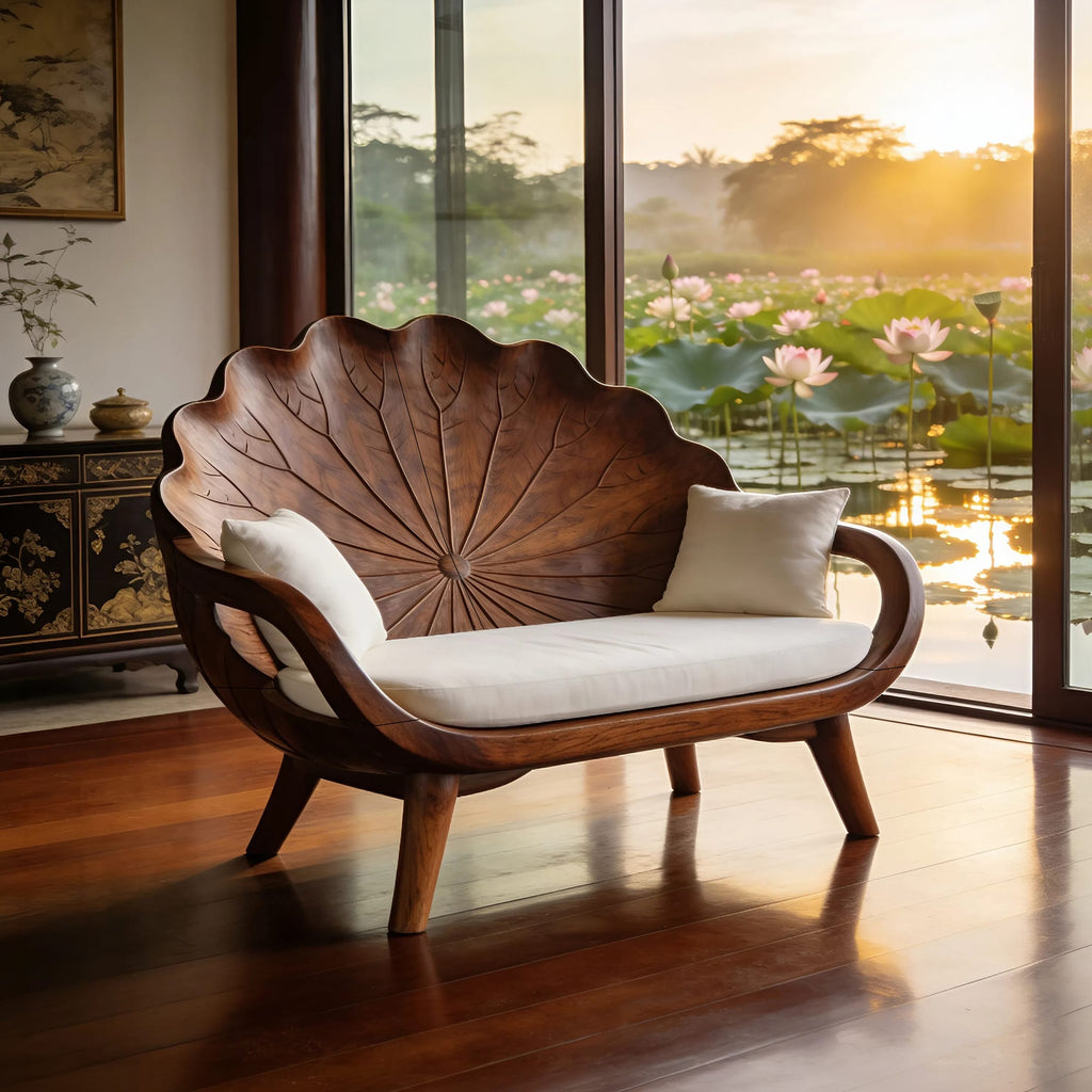 Contemporary Lotus Bench