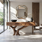 Live Edge Modern Foyer Console Table