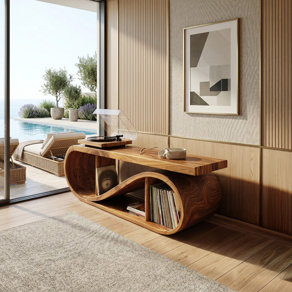 Wave Storage Record Stand