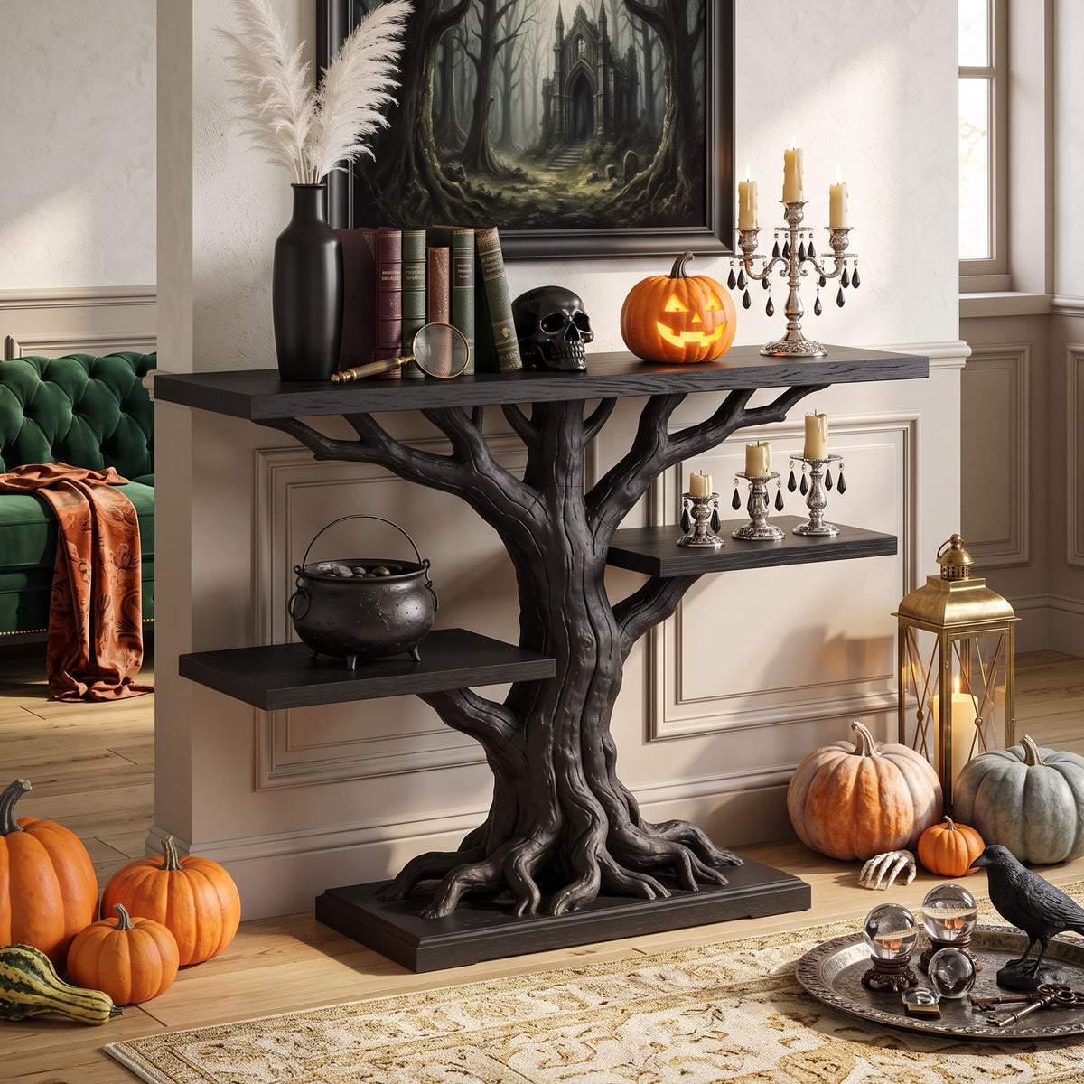 Contemporary Root Form Display Table for Furniture, solid wood, built to order