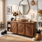 Organic Bathroom Vanity Boutique Hotel, solid wood, built to order