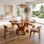 Sculptural Live Edge Kitchen Dining Table