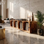 Arched Modern Record Stand