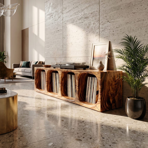 Arched Modern Record Stand