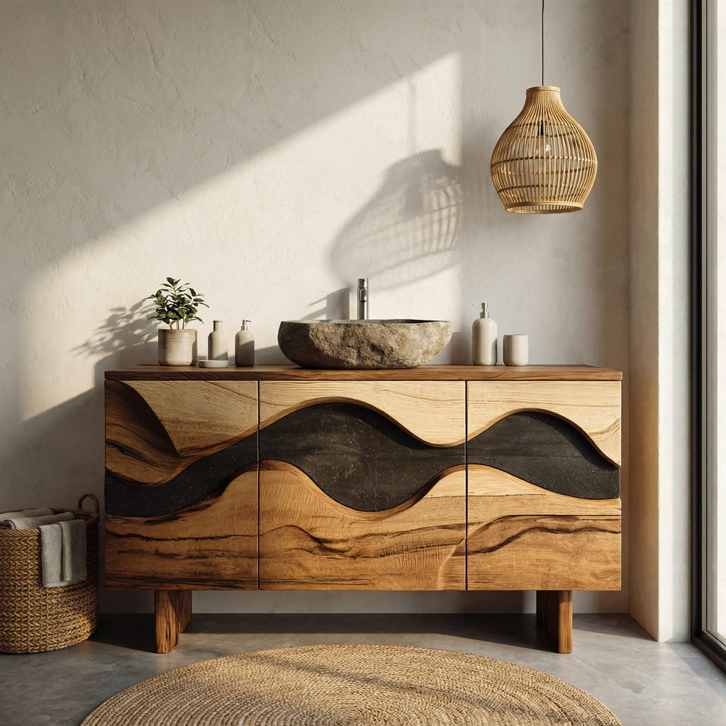 Curved Front Vanity
