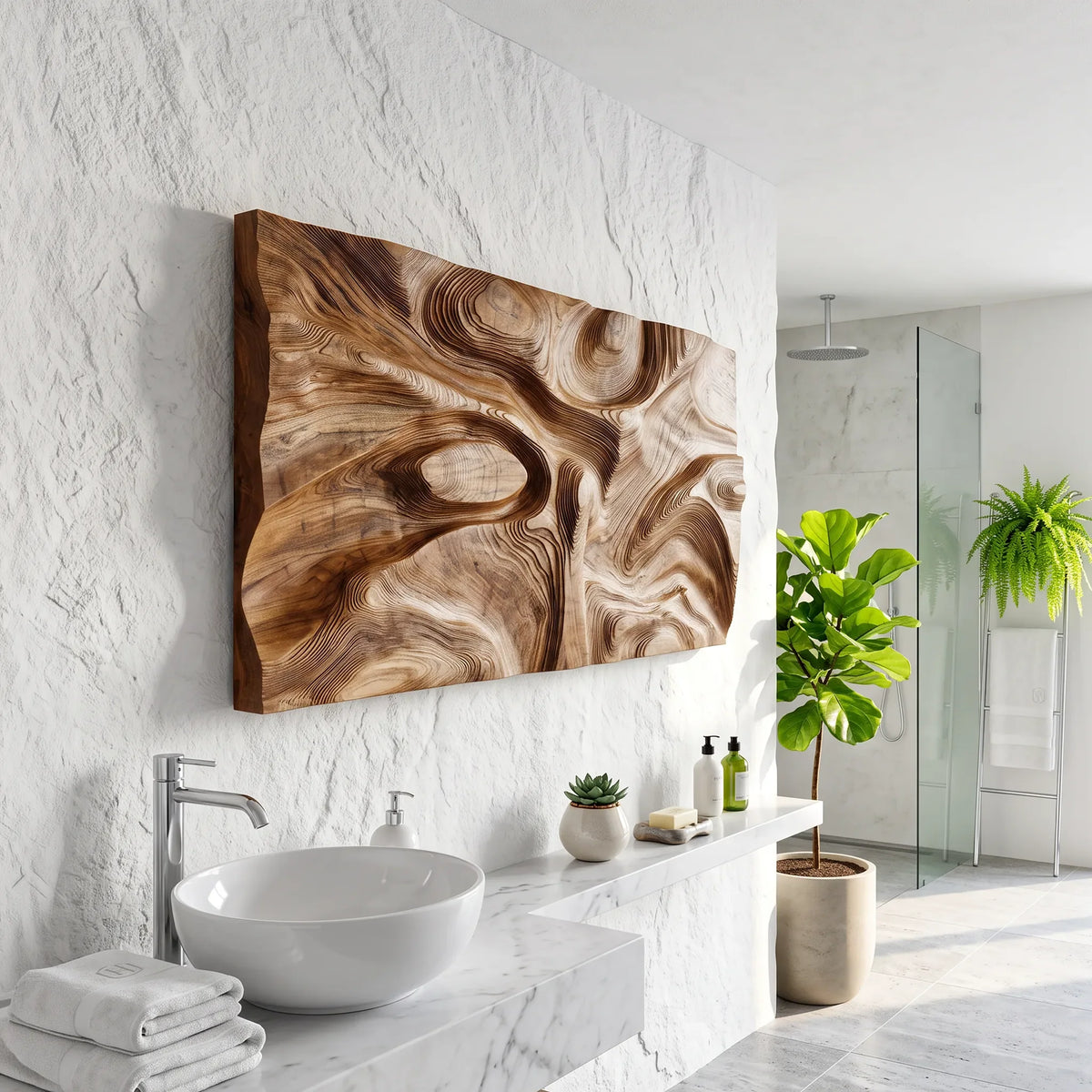 Organic Modern Wall Art, solid wood, built to order