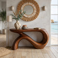Curved Sofa Console Table