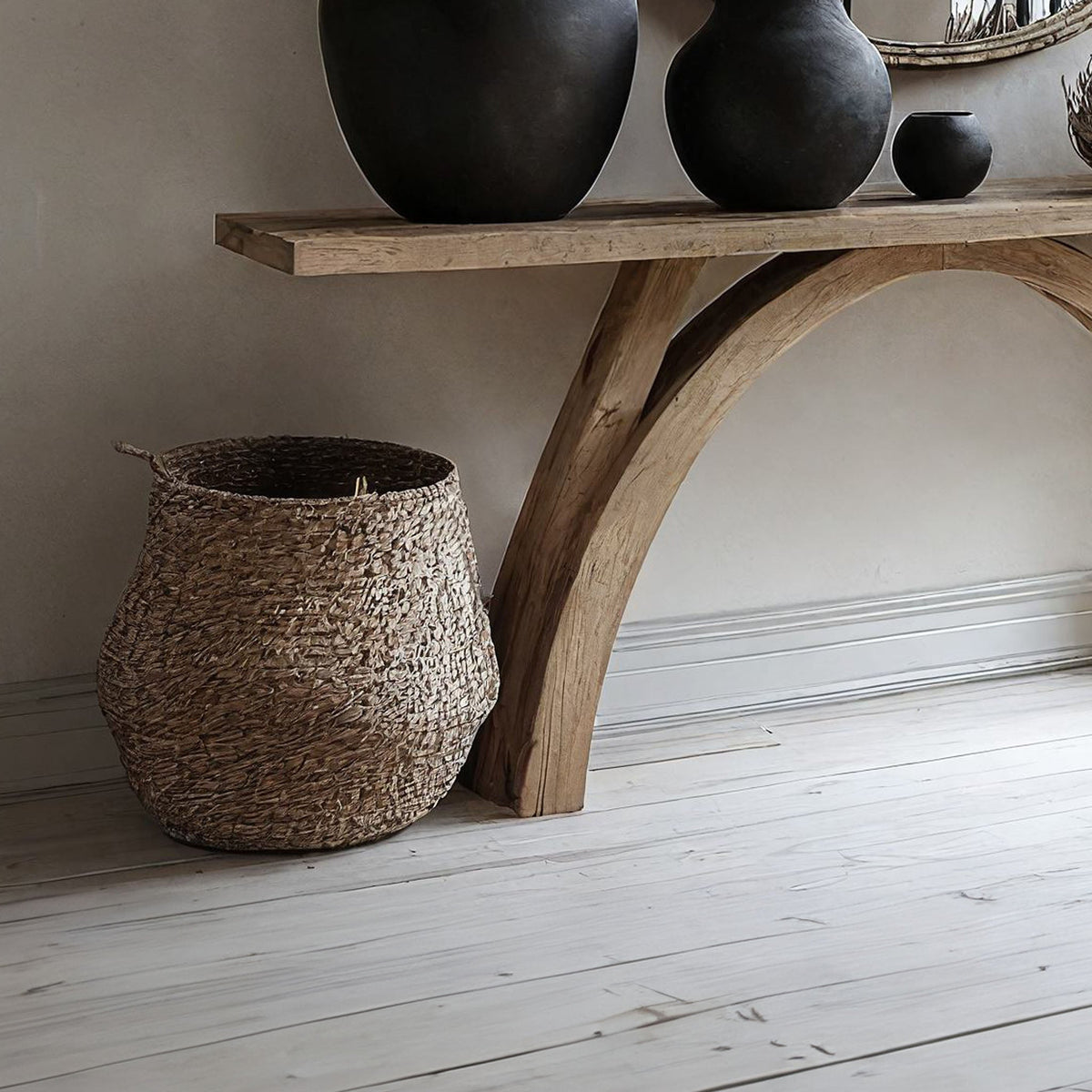 Wood Entryway Side Table Decor, solid wood, built to order
