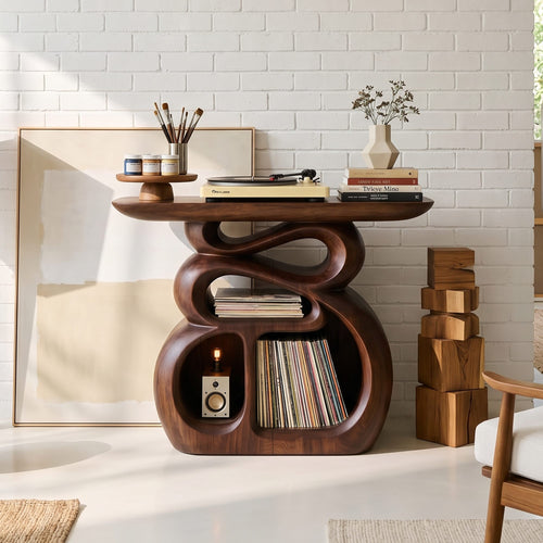 Contemporary Audio Stand, solid wood, built to order