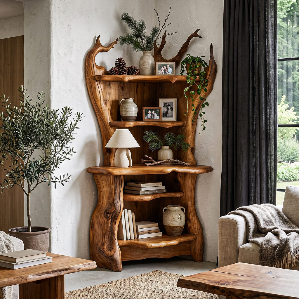 Live Edge Nook Bookshelf