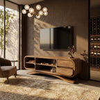Sculptural Hand-carved TV Cabinet