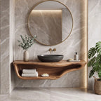 Handcrafted Live Edge Vanity, solid wood, built to order