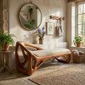 Live Edge Dining Bench Rustic, solid wood, built to order
