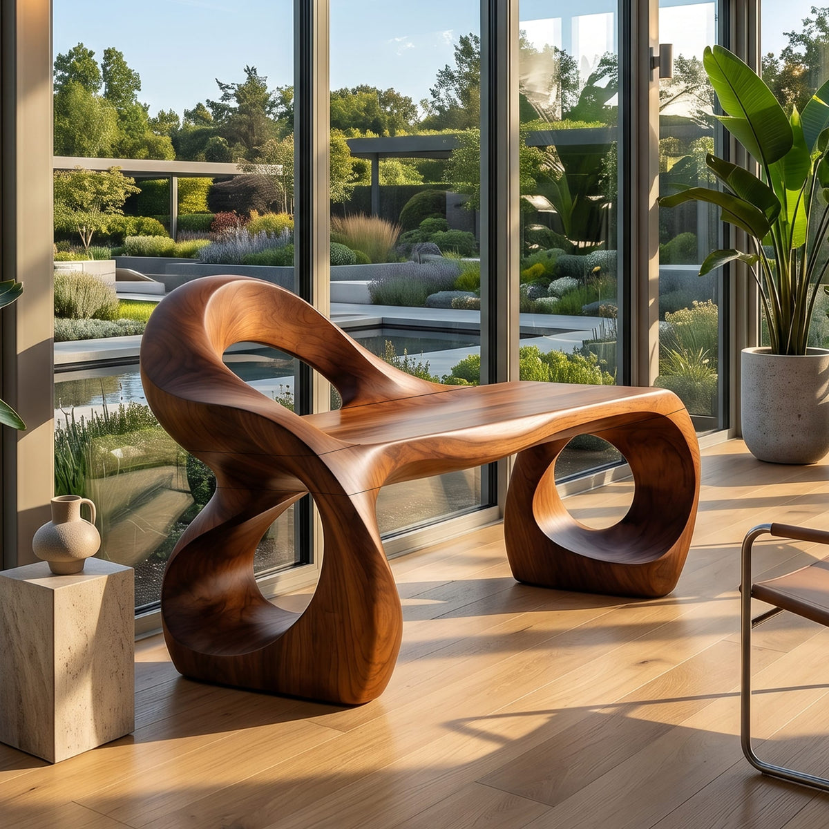 Sculptural Contemporary Bench