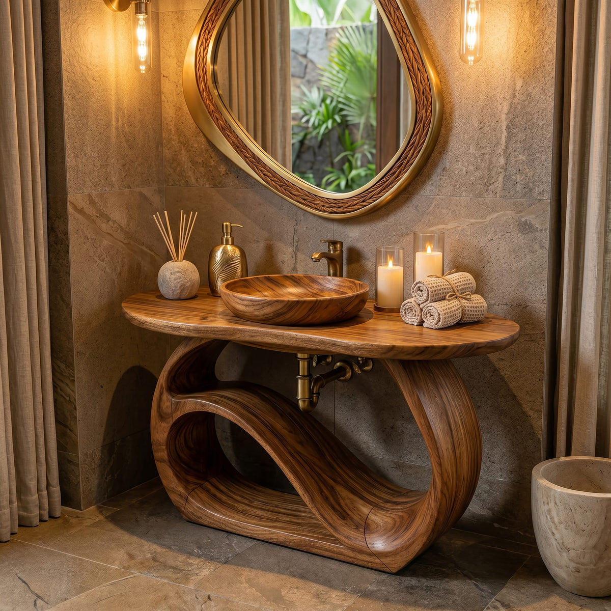 Double Storage Vanity