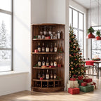 Handcrafted Corner Wine Cabinet Dining Room, solid wood, built to order