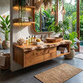 Handcrafted Live Edge Vanity, solid wood, built to order