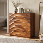 Minimalist Flowing Closet Dresser, solid wood, built to order