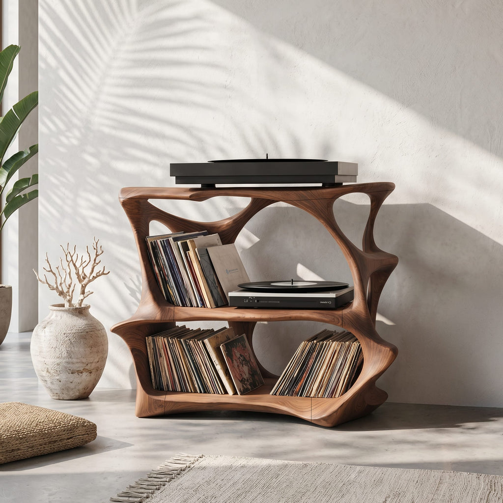 Farmhouse Media Stand Entryway Decor Charm, solid wood, built to order