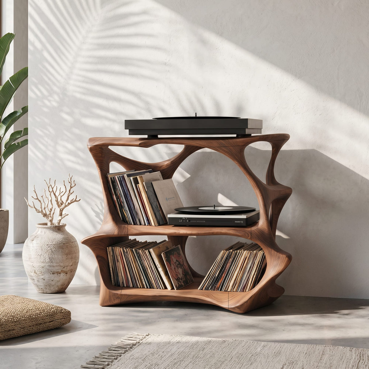 Farmhouse Media Stand Entryway Decor Charm, solid wood, built to order