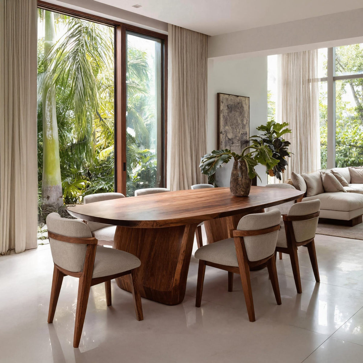 Mid Century Organic Dining Table