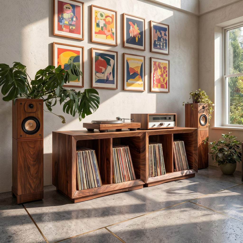Contemporary Storage Record Stand